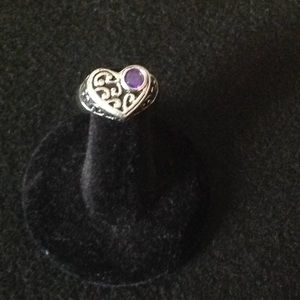 Amethyst Ring - SS .925 - Sz 7